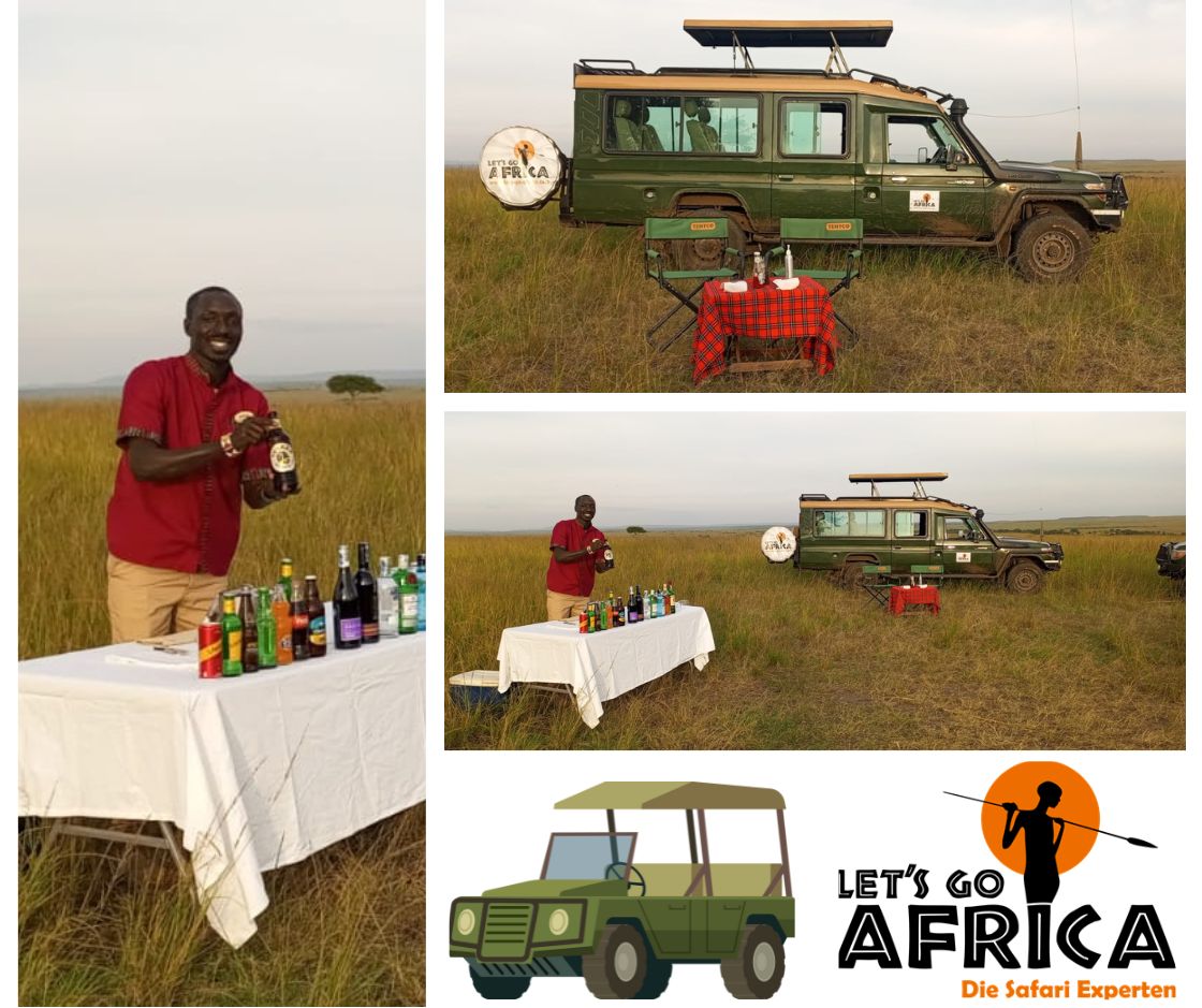 Pirschfahrzeuge mit Lets Go Africa Logo